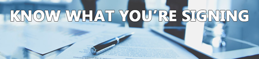 Contractual Liability – Know What You’re Signing