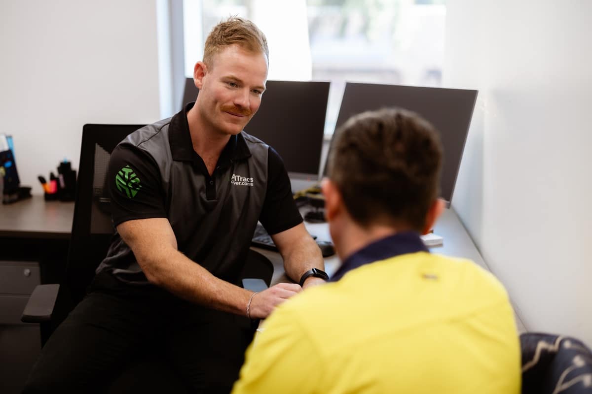Insurance broker explaining Personal Accident Insurance