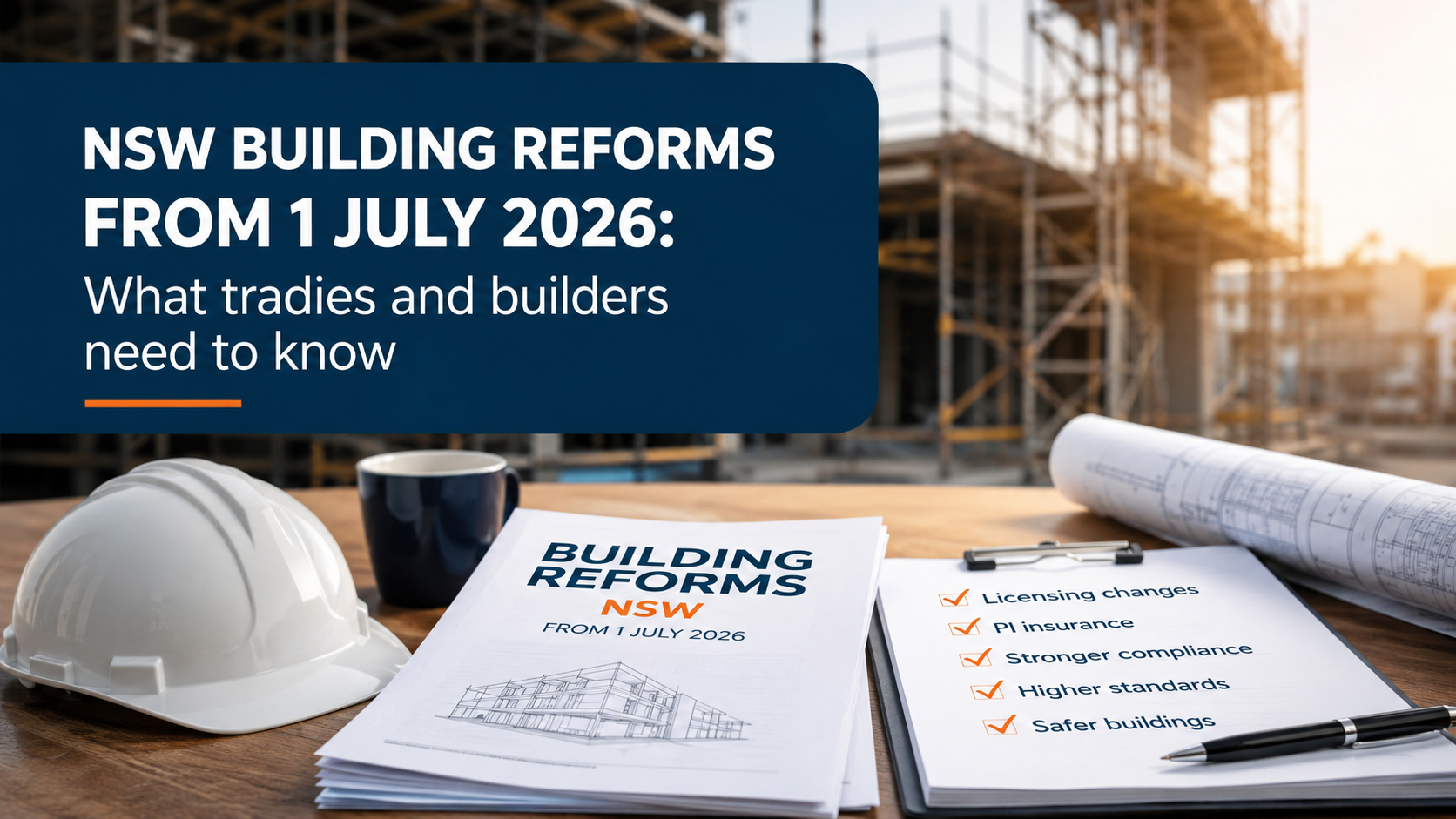NSW building reforms from 1 July 2026: what tradies and builders need to know